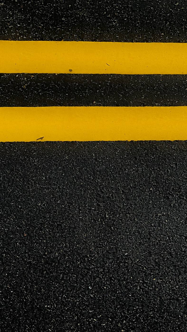 A freshly sealcoated parking lot
